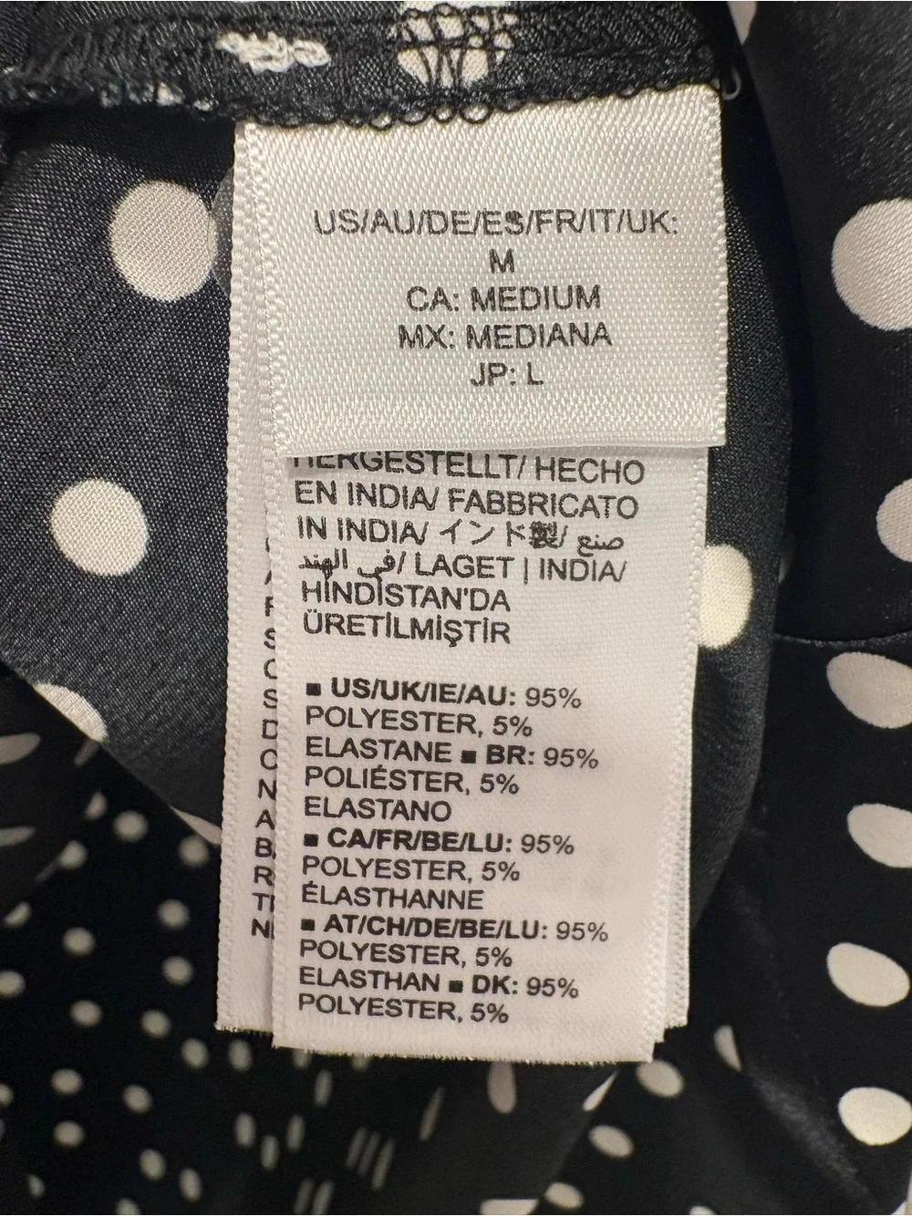 The Drop Women’s Black Polka Dot Midi Skirt - Size Medium